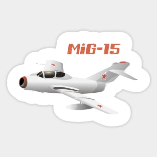 MiG-15 Soviet Jet Fighter Sticker